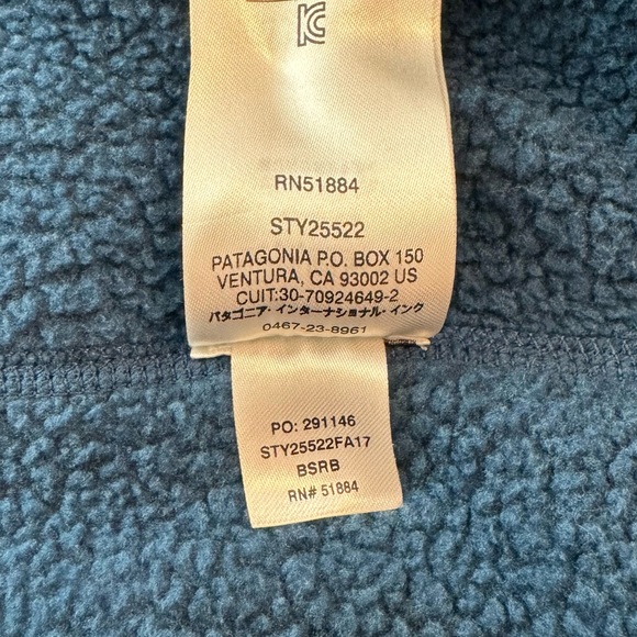 Patagonia Men's Better Sweater 1/4-Zip Fleece Big Sur Blue - Picture 7 of 7